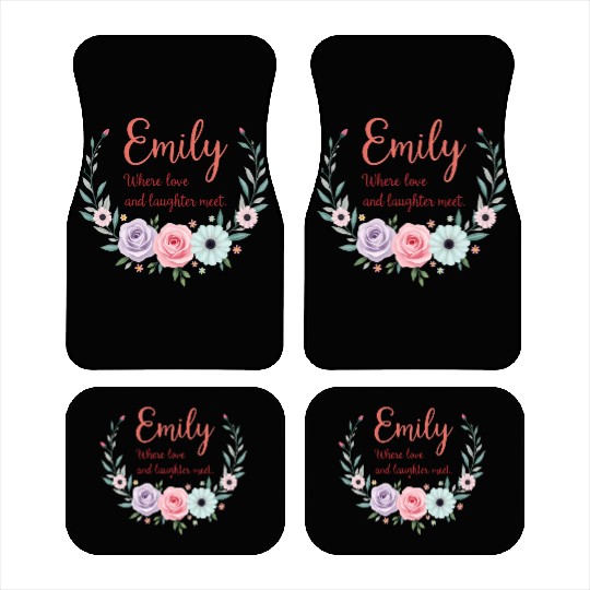 Emily, where love and laughter meet Car Mats
