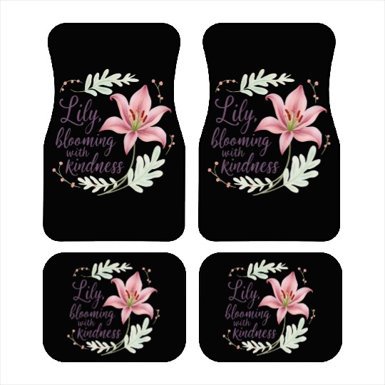 Lily, blooming with kindness Car Mats