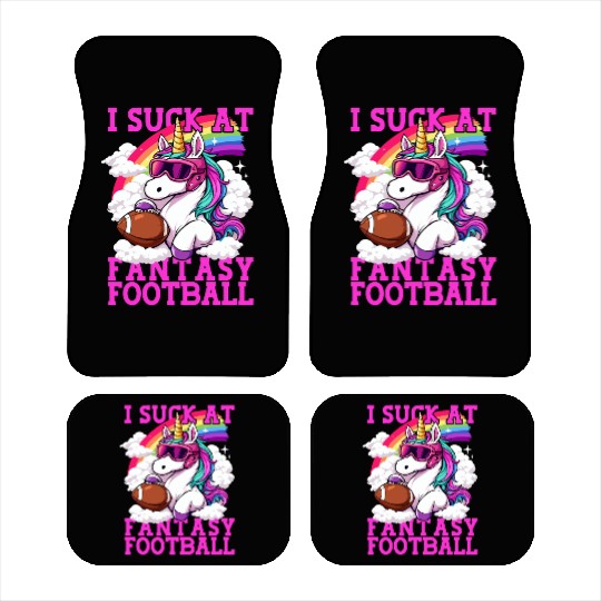 Fantasy Football Loser Unicorn I Suck At Fantasy Car Mats