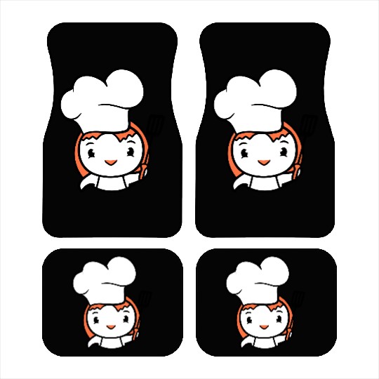 Bird Chef Cap Duck Delicious Hungry Eat Sweet Cute Car Mats