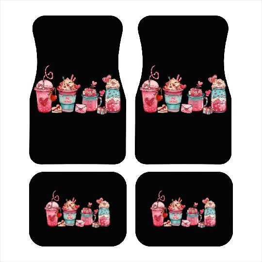 Love Drinks Car Mats