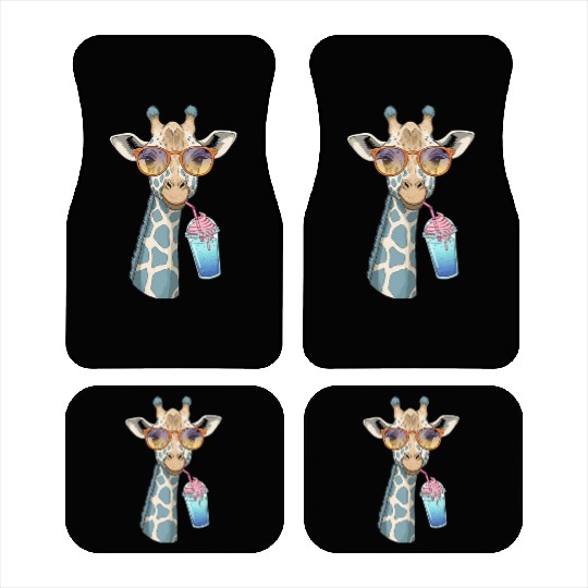 Funny Silly Animals Cute Cartoon Comedy Design Car Mats