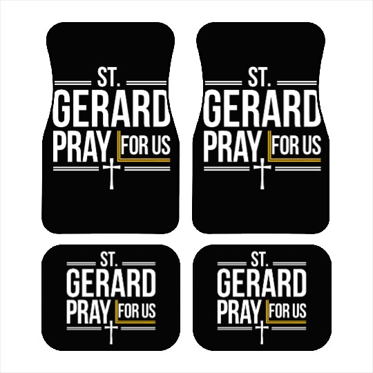 St. Gerard Pray for Us Catholic Patron Saint Car Mats