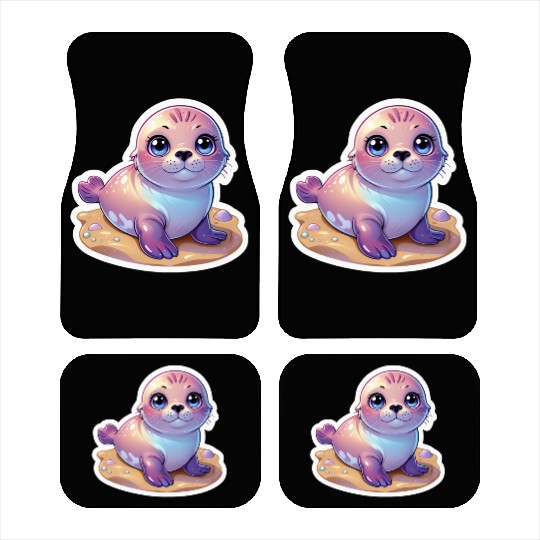 Adorable Seal Sticker Car Mats