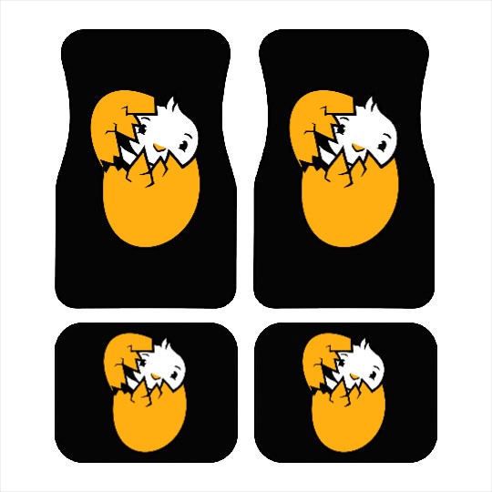 Bird Duck Hatches Egg Easter Easter Egg Baby Child Car Mats