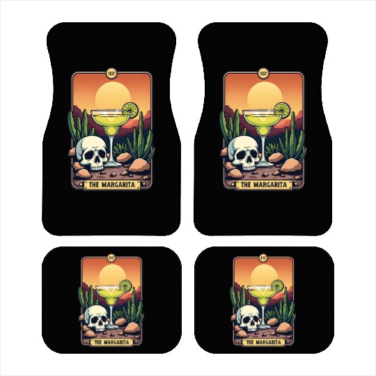 Mexican Cinco De Mayo The Margarita Tarot Card Car Mats
