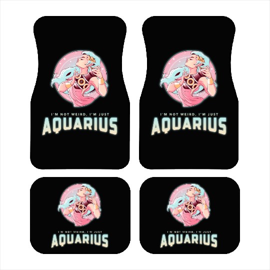 im not weird just aquarius Car Mats