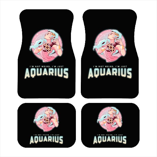 im not weird just aquarius Car Mats