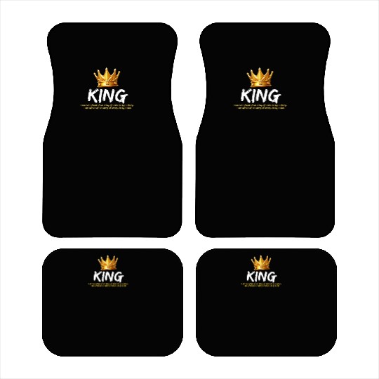 Courageous King:Wear Your Strength with Confidence Car Mats