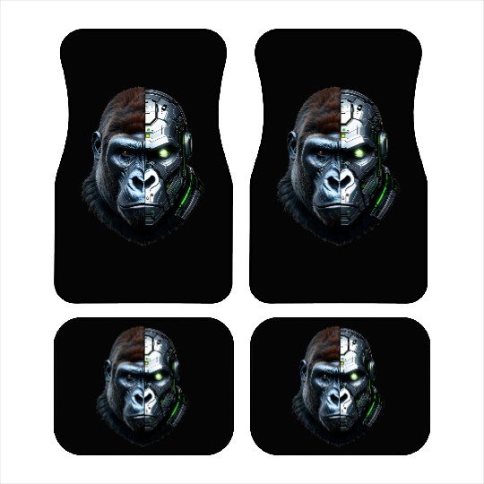 Cyborg Gorilla Car Mats