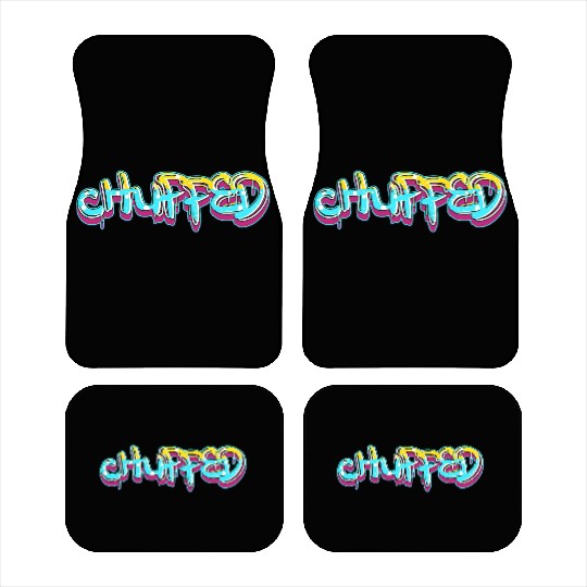 CHUPPED  finish in light blue Car Mats