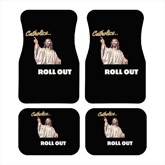 Catholics Roll Out- Jesus Transformer Car Mats