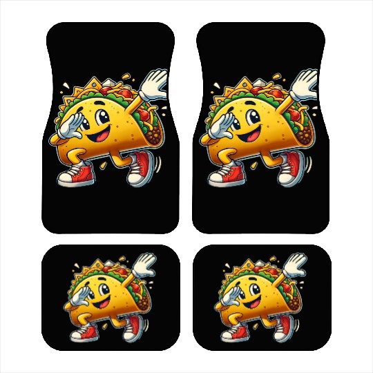 Dabbing Taco Cinco de Mayo Mexican Food Car Mats
