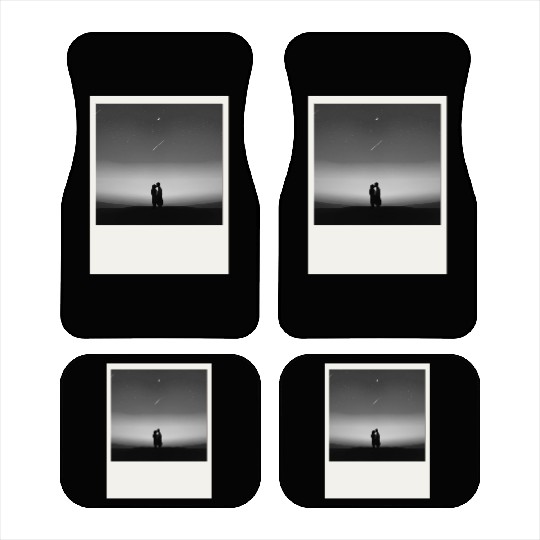 Starry Night Embrace Couple Polaroid Car Mats