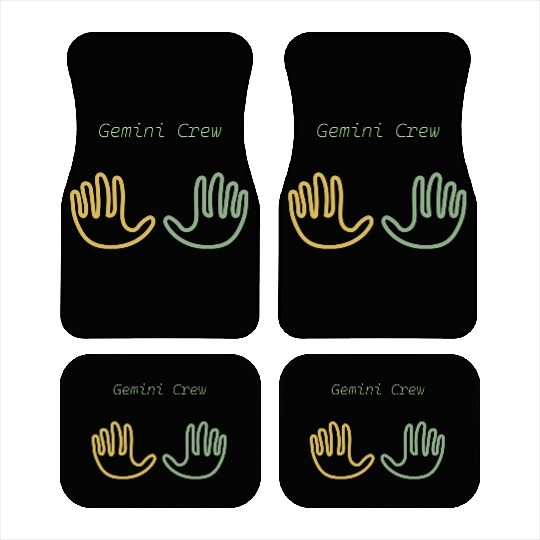 New, Original Gemini Symbol Car Mats