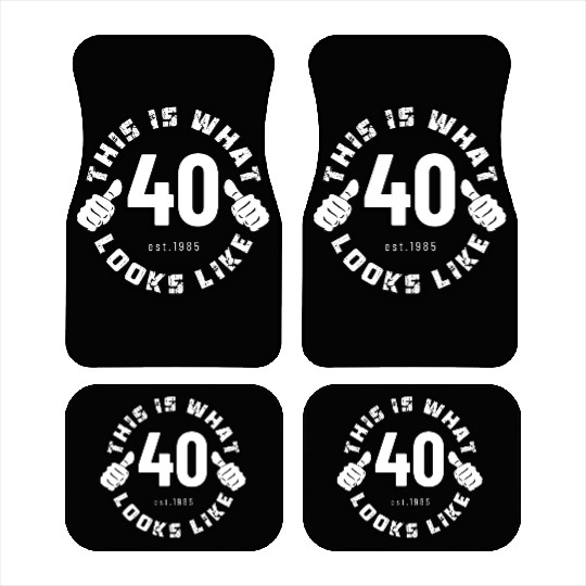 40 Year Old Birthday design for men born in 1985 Car Mats