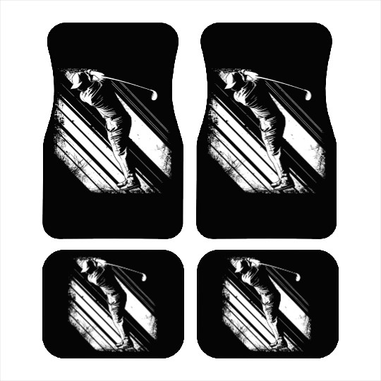 Golfer Graphic Car Mats