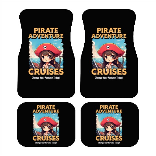 Pirate Adventure Cruises - Anime Travel Poster Car Mats