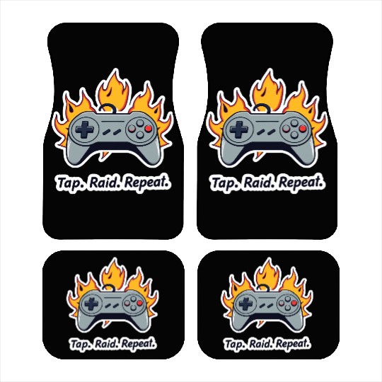 Tap. Raid. Repeat. – Retro Gamer Controller On Fir Car Mats
