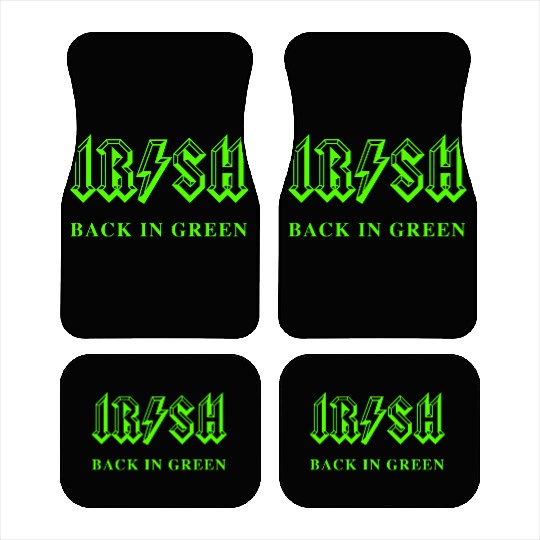 Irish Classic Rock - Back in Green Car Mats