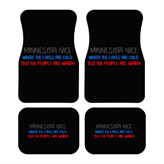 Minnesota Nice People Car Mats