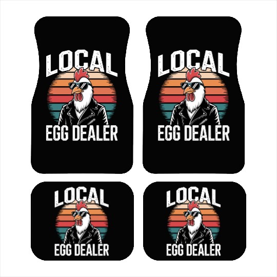 Local Egg Dealer Easter Sunday Retro Vintage Car Mats