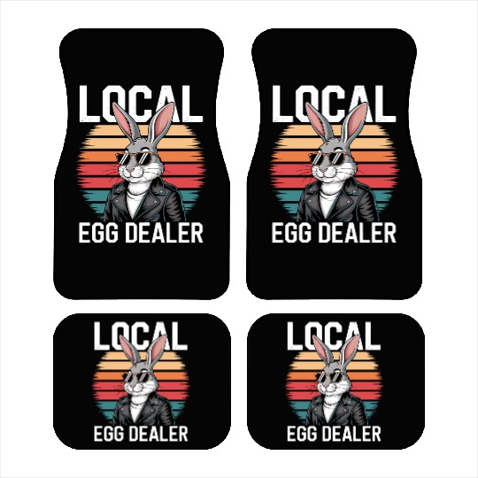 Local Egg Dealer Easter Bunny Easter Sunday Car Mats