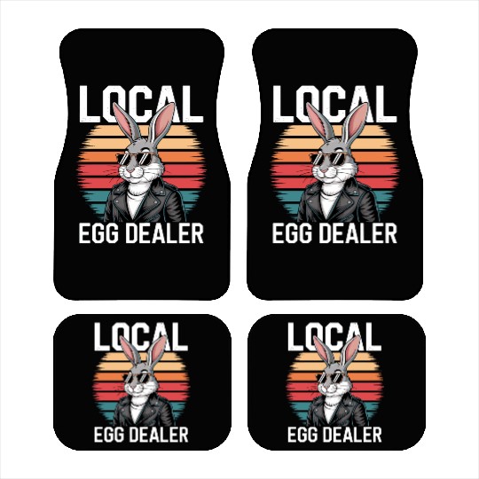 Local Egg Dealer Easter Bunny Easter Sunday Car Mats