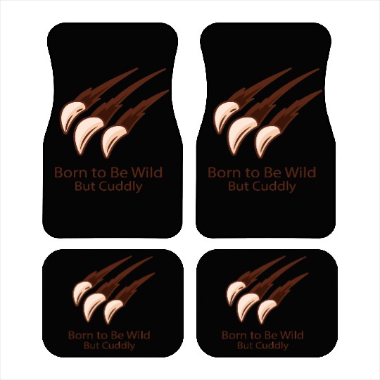 Born to Be Wild – But Cuddly Cuddles with Claws Car Mats