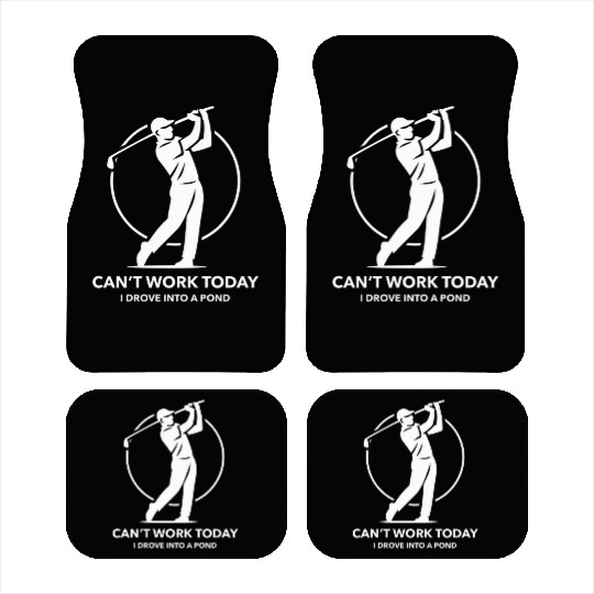 I Drove Into A Pond Golf Apparel Car Mats