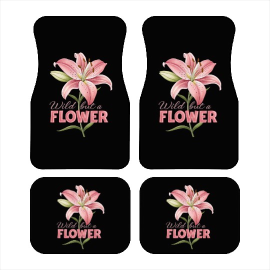 huge lily rose design Car Mats