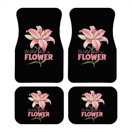 huge lily rose design Car Mats