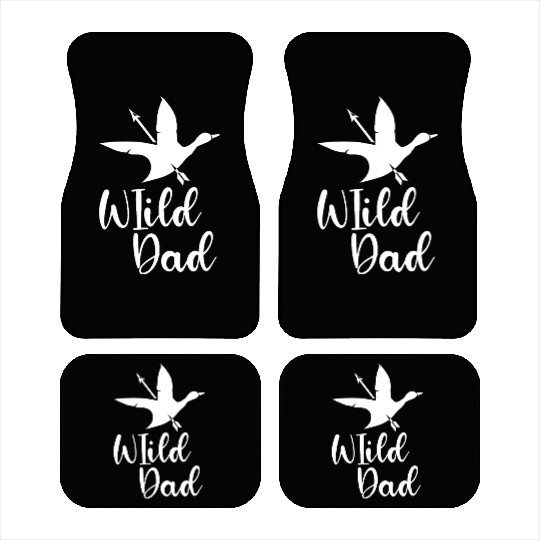 Wild Dad Funny Duck Hunting Father’s Day Quote Car Mats