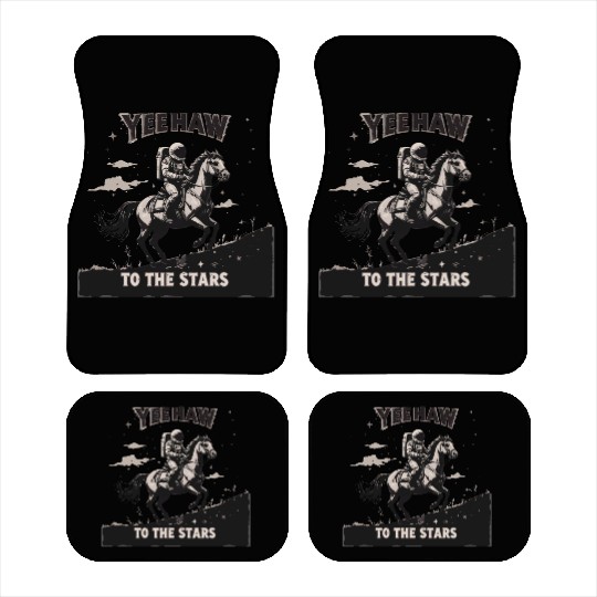 Space Cowboy Yeehaw Car Mats