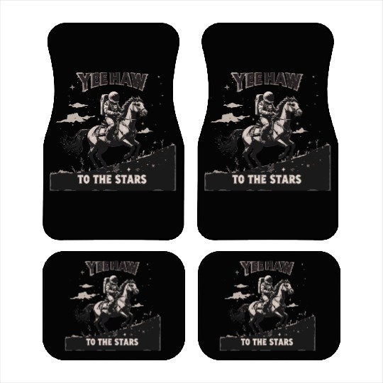 Space Cowboy Yeehaw Car Mats
