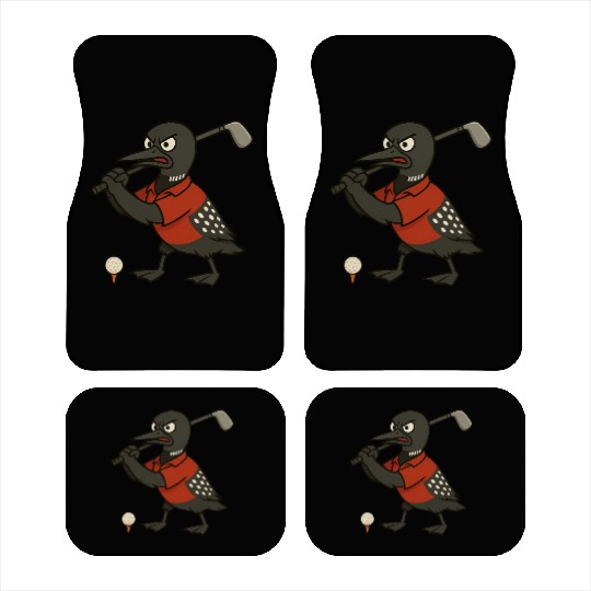 Angry Golf Loon Car Mats