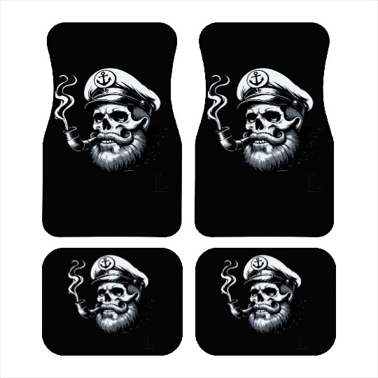Captain Fisherman Boat Sailing Sailboat Skipper Car Mats