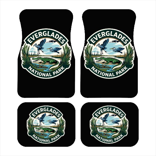 Everglades National Park Florida USA Logo Car Mats