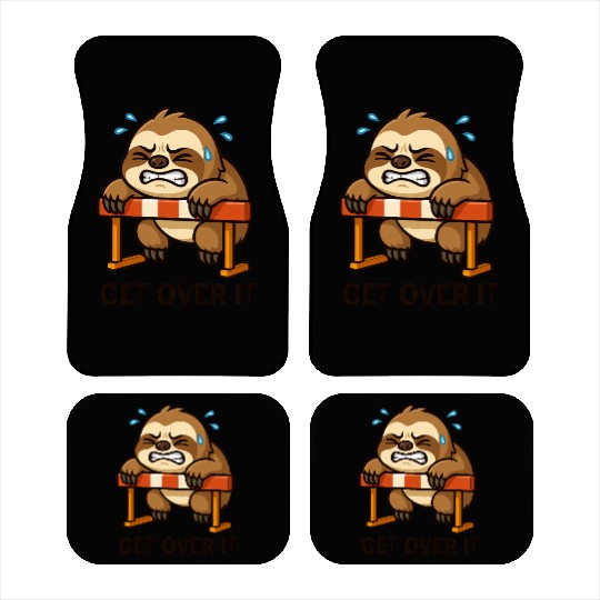 Sloth hurdler quote get over it Car Mats