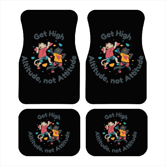 Get High... Altitude, not Attitude Rock Climbing Car Mats