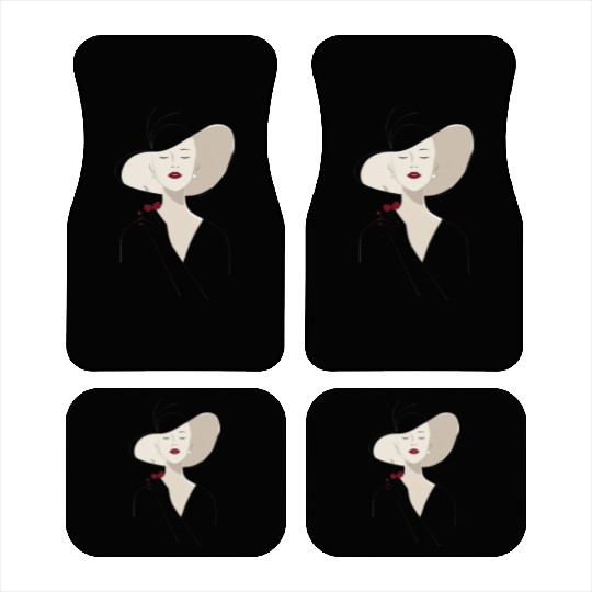 Cherry Wine Elegance Car Mats