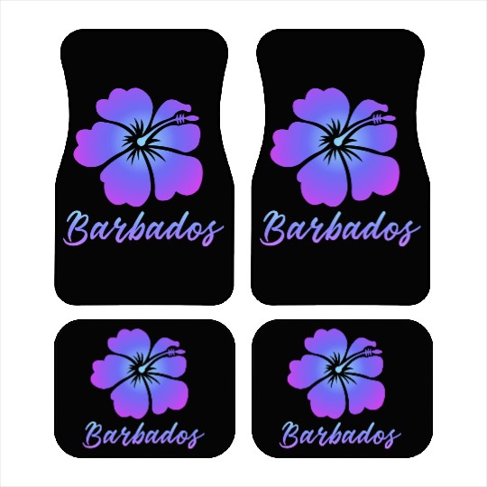 Barbados Hibiscus Car Mats