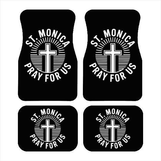 St. Monica Pray for Us Catholic Patronage Prayer Car Mats