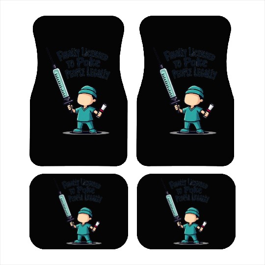 Finally licensed to poke people legally Car Mats