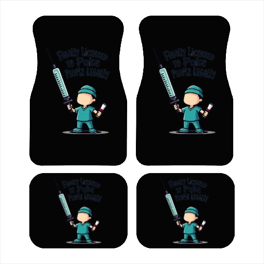 Finally licensed to poke people legally Car Mats