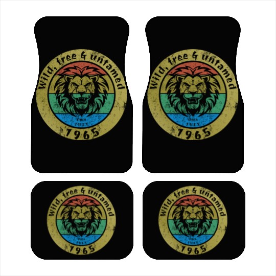60th birthday Wild, free & untamed since 08/1965 Car Mats