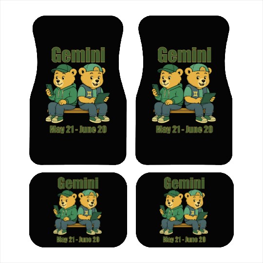 Gemini Bear Car Mats