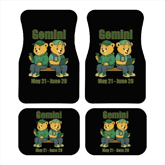 Gemini Bear Car Mats