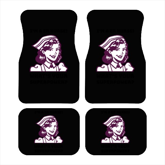 Funny Emergency Room Nurse Car Mats