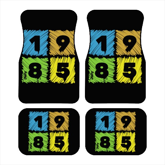 40th birthday Colorful Patches since 07/1985 Car Mats